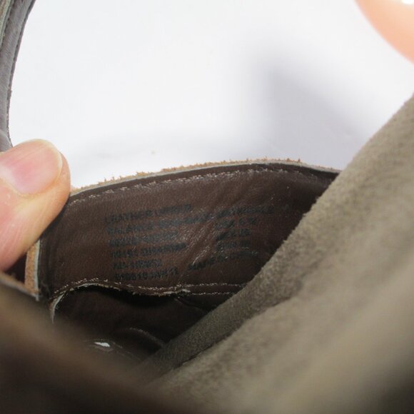 Thom McAn Womens Brown Leather Sandals Size 8W Closed Heel - Picture 8 of 11